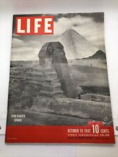 1942 October 19, Life Magazine Sand-Bagged Sphinx The Sphinx Goes To War picture