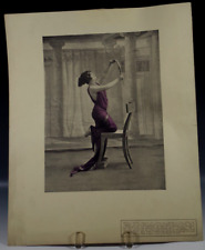 REGINA BADET REUTLINGER STUDIO 1890's ANTIQUE PRINT FRENCH ACTRESS DANCERS picture
