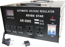 SEVENSTAR AR 5000W Heavy Duty Voltage Reglator/Stabilizer with Built-In Step Up/ picture
