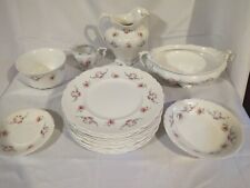 Antique Johnson Bros China England The Bergen Rose Pattern 18 Pieces Mixed Lot  picture