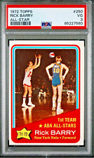 1972 Topps #250 Rick Barry (HOF) 1st Team ABA All-Stars PSA 3 VG New York Nets picture