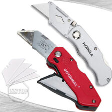 Folding Utility Knife Heavy Duty Quick-change Box Cutter Blade Storage in Handle picture