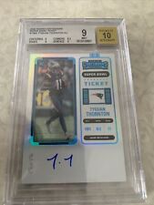 Tyquan Thornton 2022 Panini Contenders Super Bowl ticket 1/1 Auto BGS Mint 9 picture