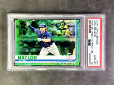 2019 Topps Chrome #44 Josh Naylor Green Refractor Rookie RC /99, PSA 10 Gem Mint picture