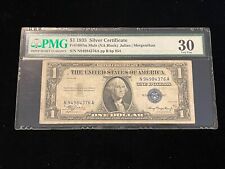 ***DOUBLE DATE*** 1935 $1 Silver Certificate MULE NOTE FR1607m PMG 30 Very Fine picture