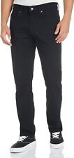 Lee Men's 5 Pocket Regular Straight Leg Denim Jean Size 36 x 32 Black picture