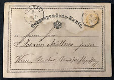 Scarce Original Austria 1874 Postcard Origin of Postcards Handwritten Neubau picture