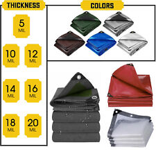 Super Heavy Duty Poly Tarp 16Mil 18Mil 20Mil Waterproof Canopy Cover Tarpaulin picture