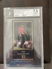 Tiger Woods 1997-98 Champions Golf Masters Collection Gold Foil Beckett 7.5 RC picture