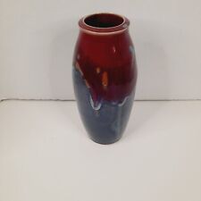 Vintage Oklahoma Artist Signed Bob Hanlin Pottery Vase 10