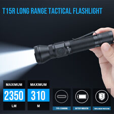 NEW Trustfire T15R 2350LM Led Light Tactical Flashlight Torch TypeC Lamp IP68 US picture