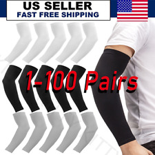 10Pair SCooling Arm Sleeves Cover UV Sun Protection Outdoor Sports For Men Women picture