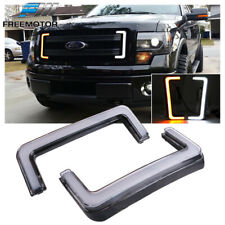 Switchback LED DRL Turn Signal Indicator Lights For 09-14 Ford F150 Front Grill picture