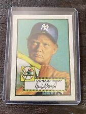 🎩 RARE 2024 DONALD TRUMP 1952 Topps Custom President Baseball Rookie Card 🎩 picture
