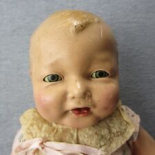 Antique Effanbee Bubbles Composition Doll Sleep Tin Eyes Molded Hair 22in READ picture