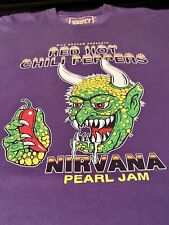 Vintage T Shirt 90’s Nirvana Pearl Jam Red Hot Chili Peppers Rare Size XL picture