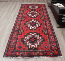 4x10 Large RED Wool Runner Carpet Traditional Hand Knotted Oriental Area Rug picture