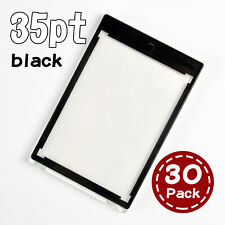 30 pack Black Magnetic Trading Sports Card Holders 35pt One-Touch UV Protection picture