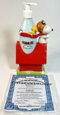 PEANUTS The Bradford Exchange - Flying Ace LOTION  DISPENSER- w/ COA Limit Ed. picture