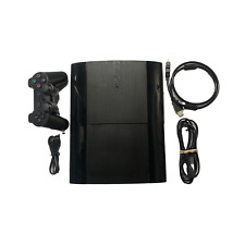 Sony PlayStation 3 Console PS3 Super Slim Black Bundle Controller & Cords Tested picture