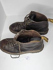 VTG DOC DR MARTENS Brown Leather Ankle Hiking Boots 8088 Mens 10 Made in England picture