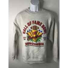 Vintage Wisconsin Badgers 1995 Football Large Fruit Of The Loom Crewneck Sweater picture