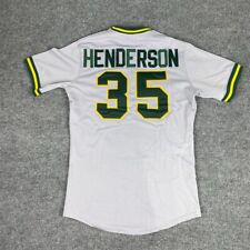 Vintage Rickey Henderson Jersey 1982-84 Oakland A's Authentic Mens 40 Medalist picture
