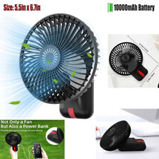 4Pack 10000mAh Portable Battery Usb Rechargeable Outdoor Camping FAN w/ Hanging picture