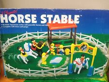 Vintage Lil Playmates Horse Stable farm picture
