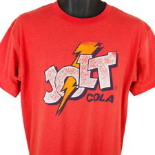 Jolt Cola T Shirt Mens Size Medium Vintage 80s Soda Snack Tee Made In USA picture