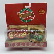 1996 Hot Wheels Mattel Holiday Special Edition Collector Red Case- Christmas picture