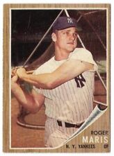 ROGER MARIS 1962 Topps #1 New York Yankees EX-MT Vintage Find 🔥⚾🔥 picture