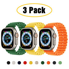 3 PACK Ocean Band Strap for Apple Watch 9 8 7 6 5 4 SE Ultra 2 40/44/41/45/49mm picture