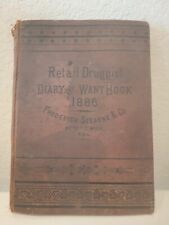 Vintage 1886 Retail and Druggists Diary & Wantbook Frederick Stearns & Co. USA picture