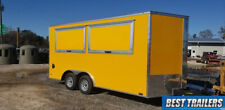 2023 8 x 16 enclosed concession 2 window vending trailer finished 8x16 marquee picture