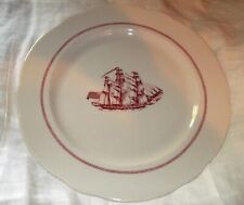 6 Jackson China Sail Ship  Dinner Plates 10 1/2 ins picture