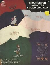 BANAR DESIGNS  #CL 70 CROSS STITCH SWEATERS, SWEATS & TEES LEAFLET ©1987 picture
