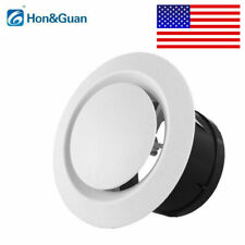 Hon&Guan 3-8inch ABS Adjustable Round Air Vent Exhaust Vent Duct Fan Outlet US picture