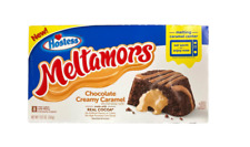 Hostess Meltamors Chocolate Creamy Caramel Mini Snack Cakes Cupcakes 8 Pack Rare picture