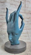 Rare Hot Cast by Lost Wax Method Ok Gesture by Salvador Dali Bronze Figurine Art picture