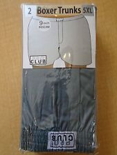 New Men's Pro Club 9 inch inseam Boxer Trunks - 2 pack - Large to 7XL - Gray picture