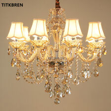 Deluxe Crystal Chandelier Home Living European Style Candle Pendant Lamp Bedroom picture