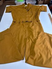 Vtg 40s-50s Relax-alls Pool Of Sherman Belted Coveralls Sz L Workwear Talon picture