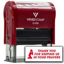 Vivid Stamp Thank you for keeping us in your prayers Self-Inking Rubber Stamps picture