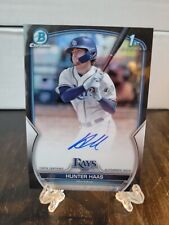 Hunter Haas 2023 Bowman Draft Black Parallel Auto 8/75 picture