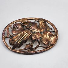 Vintage Bird Brooch BEAUTIFUL Flower Glossy  picture