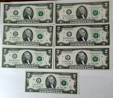 💰 Rare Set 2009 $2 ***Two Dollar Bill *** COMPLETE SET Uncirculated💰 picture