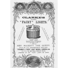 CLARKE'S PATENT FAIRY LIGHTS Victorian Advertisement 1891 picture