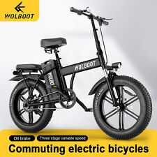 WOLBOOT Electric Bike 48V 50AH 28MPH 750W E-Bike Adults 100 Mile Hydraulic Brake picture