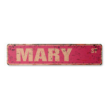 MARY Vintage Street Sign Childrens Name Room Metal Sign picture